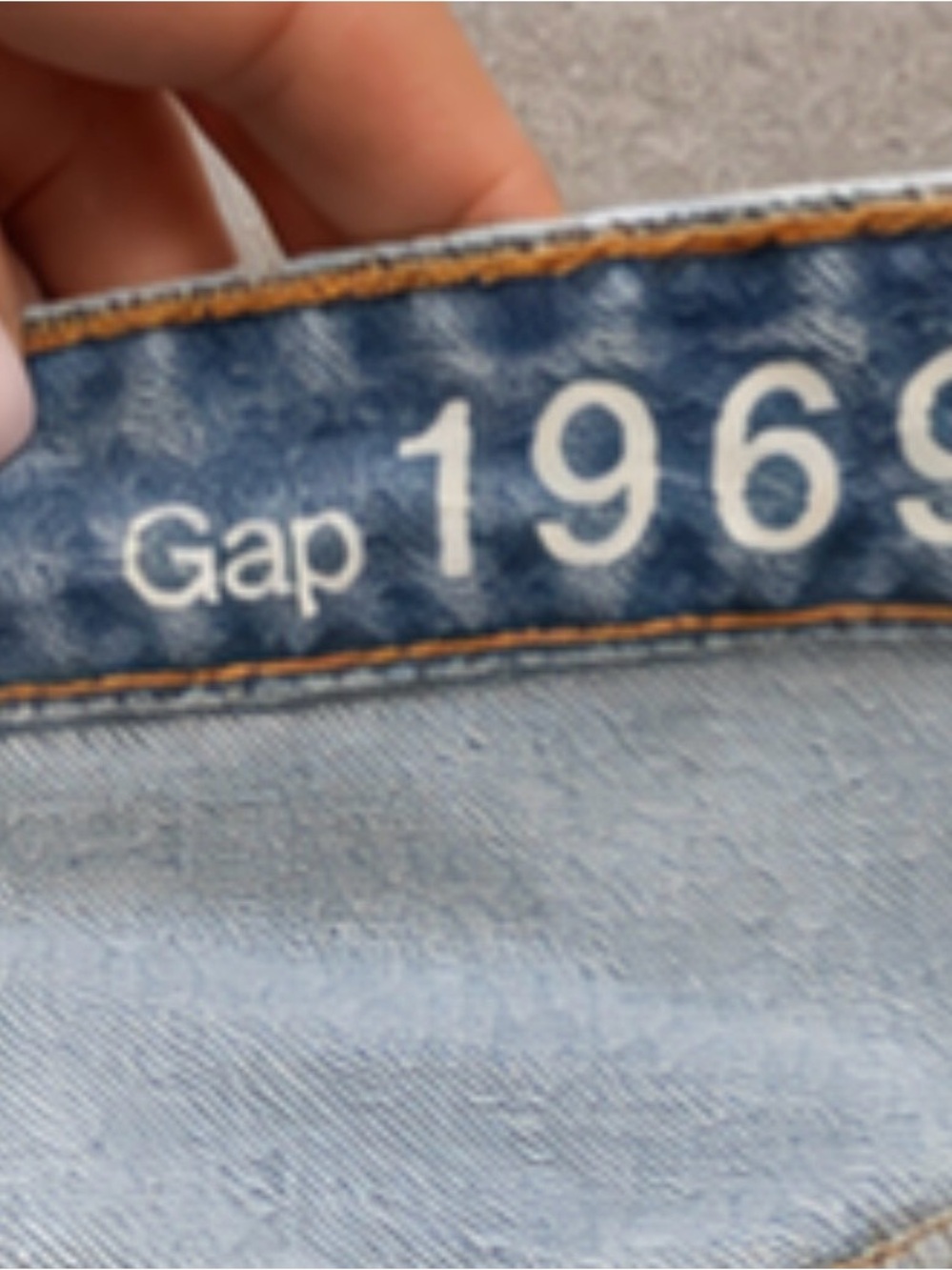 GAP 1969 Real Straight Distressed Raw Hem Jeans 27R - Picture 4 of 10